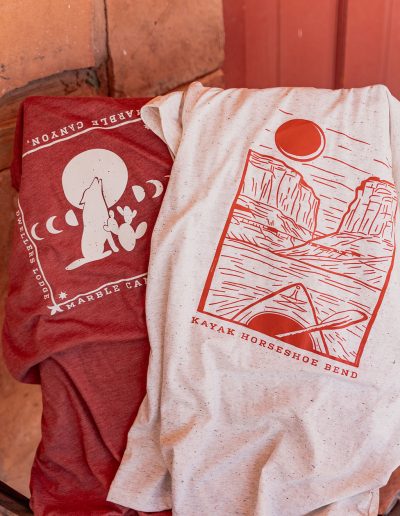 cliffdwellers general store (63) Outdoor themed Kayak and Marble Canyon t-shirts